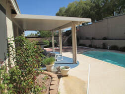 patio awning installed at the backyard in las vegas